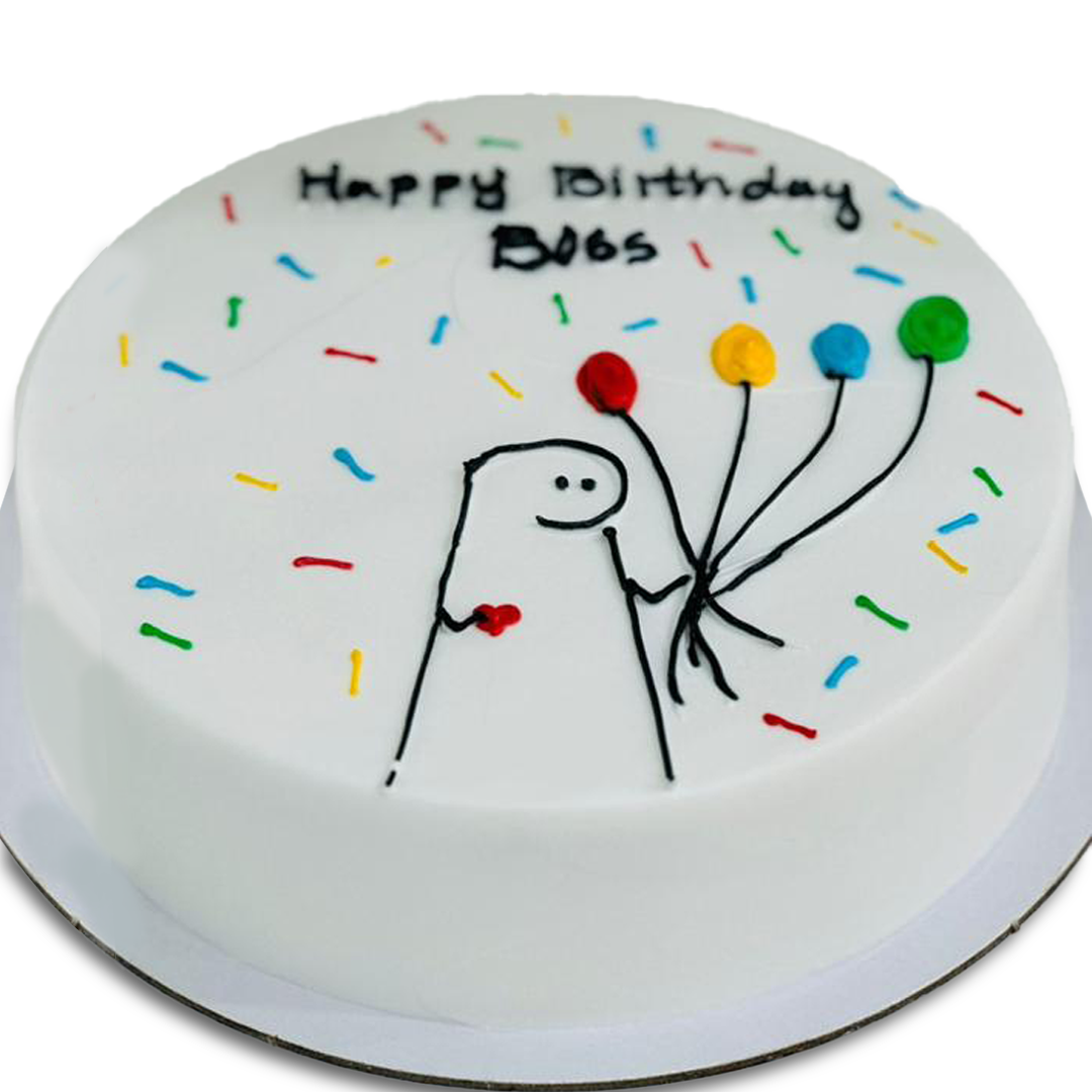 Simple Birthday Cake Fresh Cream Cake
